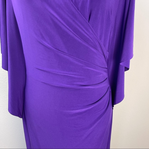 Ralph Lauren Tanzan Jersey Cascade Sleeve Dress 8 - Picture 5 of 13